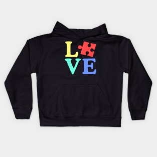 Love Autism Awareness Kids Hoodie